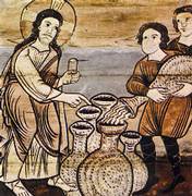 En el milagro de las bodas de Canaán una substancia (el agua) se transformó en otra (el vino).