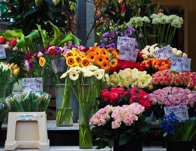 Mercados de flores 